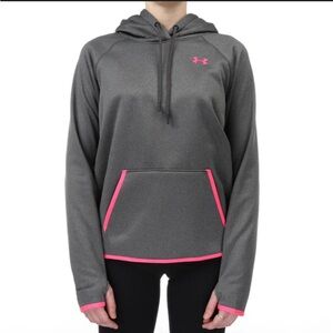 Under Armour Gray and Pink Hooded Jacket
